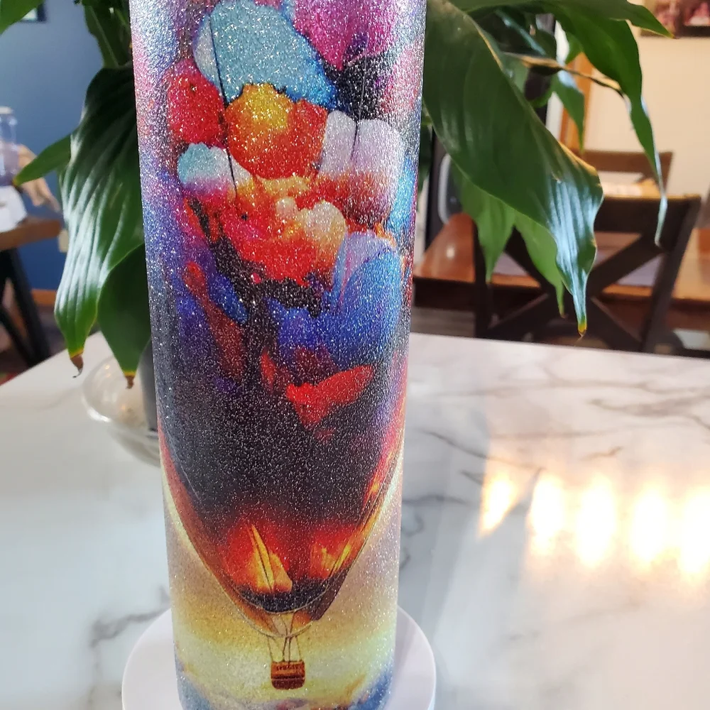 Hot Air Balloons 30 oz Glitter Tumbler 🎉sale